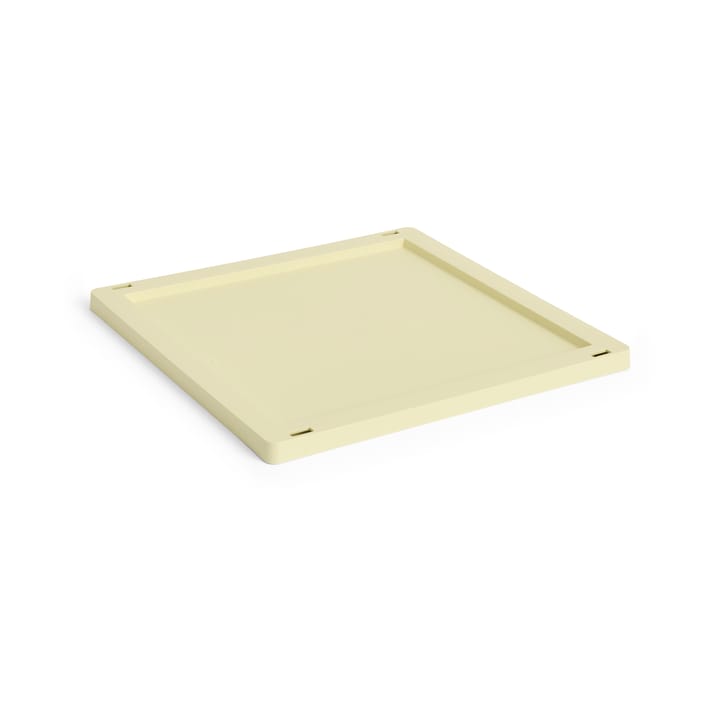 Colour Crate Square/Cube lock plastic medium - Light yellow - HAY