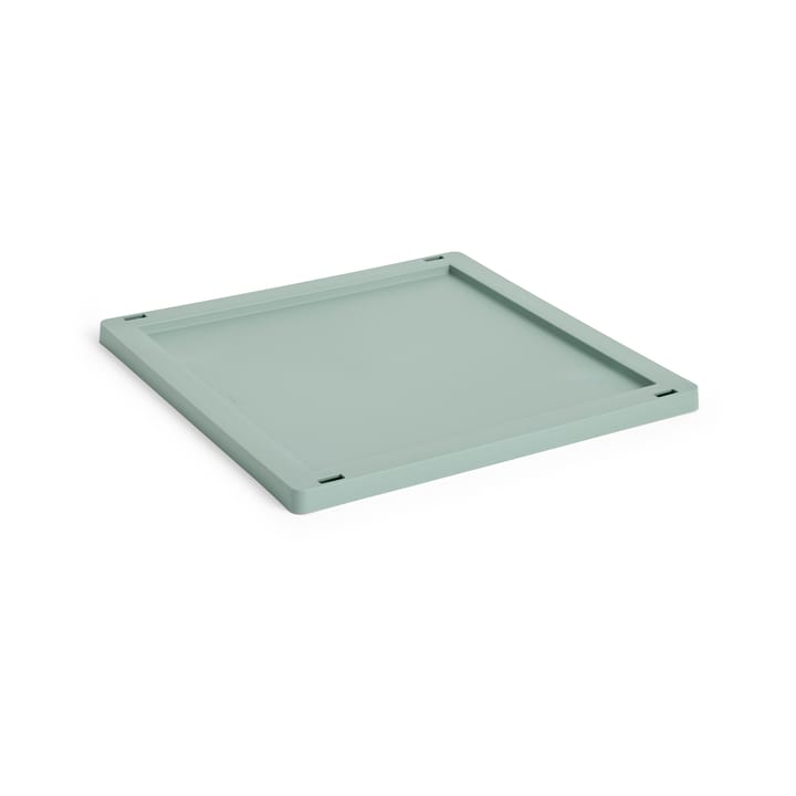 Colour Crate Square/Cube lock plastic medium - Sage green - HAY