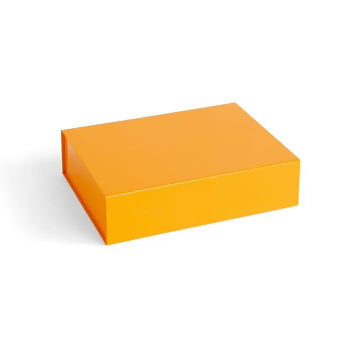 Colour Storage S låda med lock 25,5x33 cm - Egg yolk - HAY