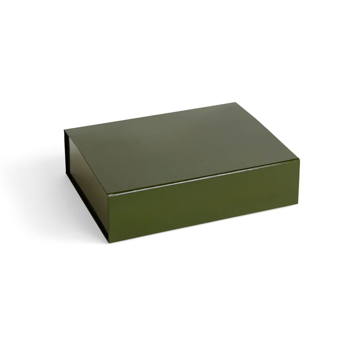Colour Storage S låda med lock 25,5x33 cm - Olive - HAY