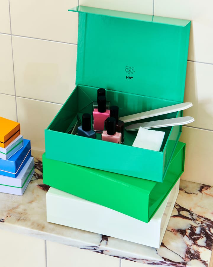 Colour Storage XS låda med lock 16,5x22,5 cm, Vibrant green HAY