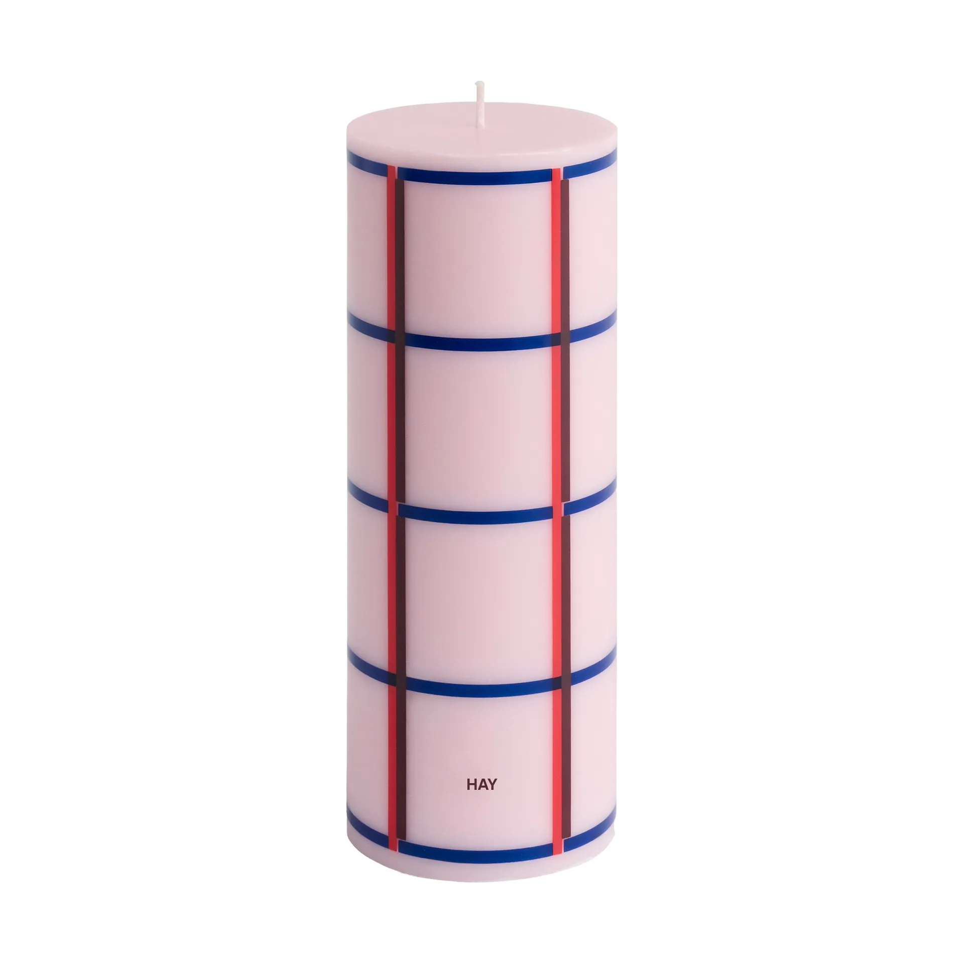 Column Candle blockljus medium 20 cm, Light pink-red-bordeaux-dark blue HAY