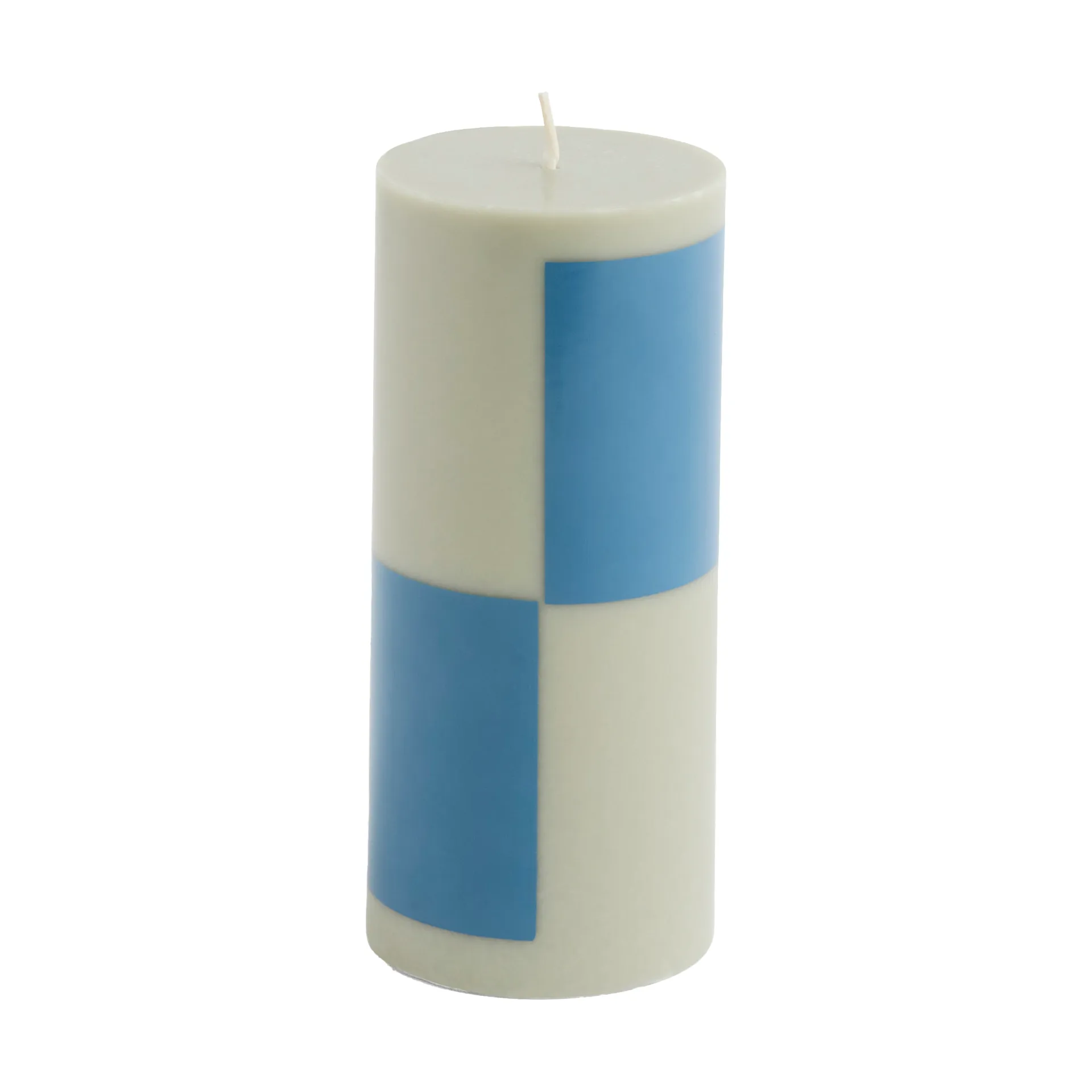 Column Candle blockljus small 15 cm, Grey-blue HAY