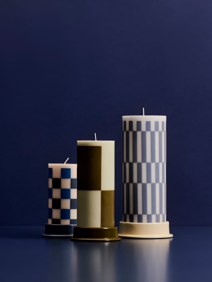Column Candleholder ljuslykta L 12,8 cm, Lime white HAY