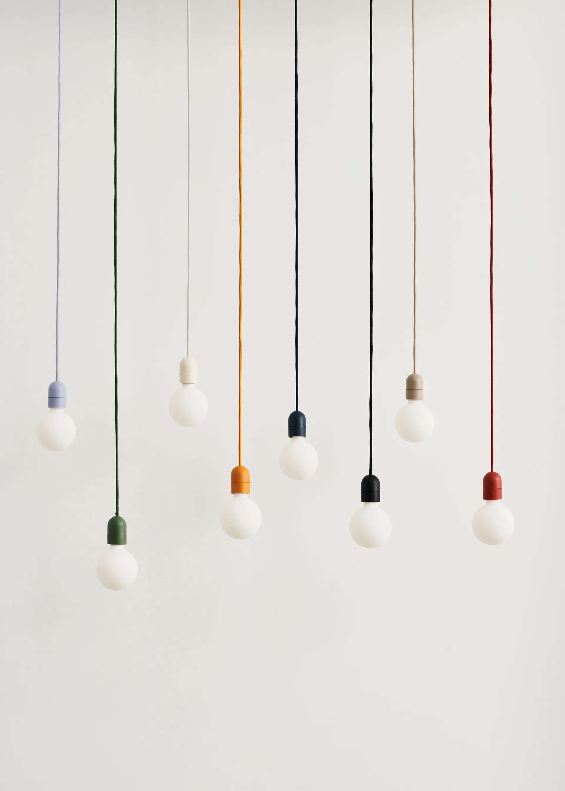 Common Pendant Cord set pendel Ø12 cm, Rusty red HAY