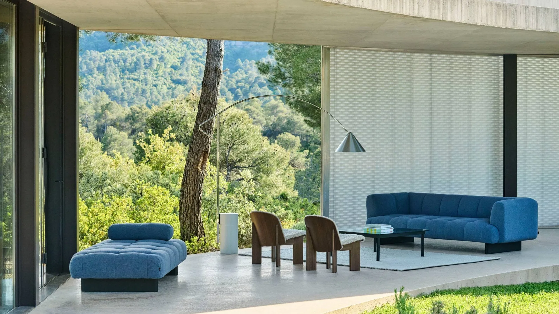 Compass golvlampa, Silver HAY
