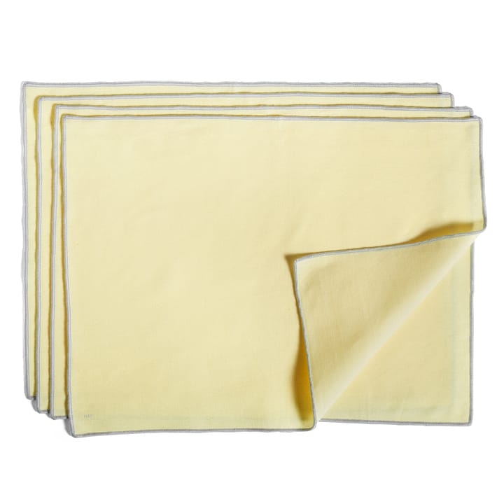 Contour bordstablett 34x46 cm 4-pack, Lemon HAY