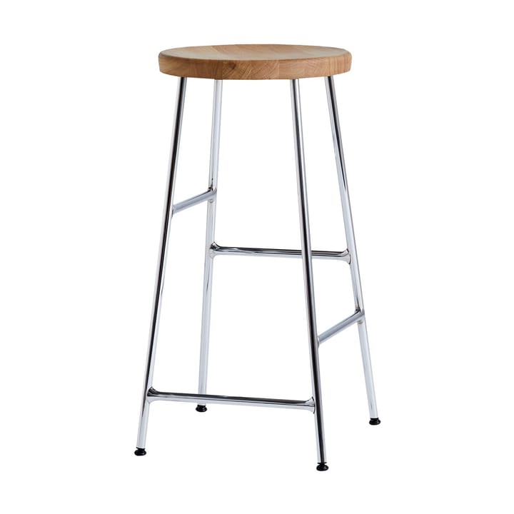 Cornet barpall 65 cm - Oiled oak-chrome - HAY