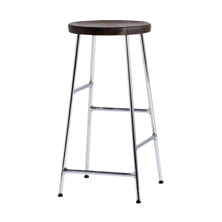 Cornet barpall 65 cm - Smoked oiled oak-chrome - HAY