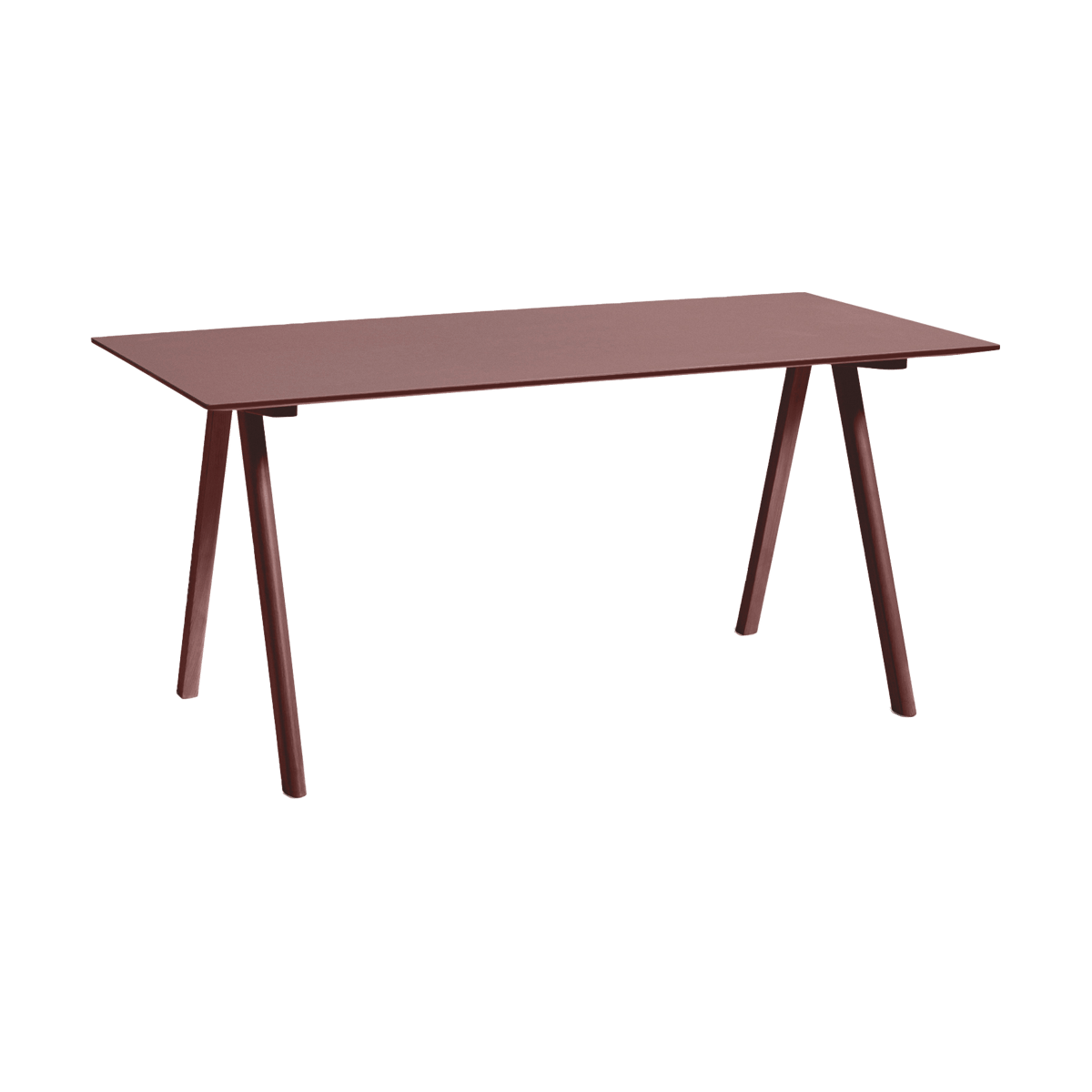 HAY CPH10 2.0 skrivbord 80x160 cm Burgundy linoleum-bordeaux