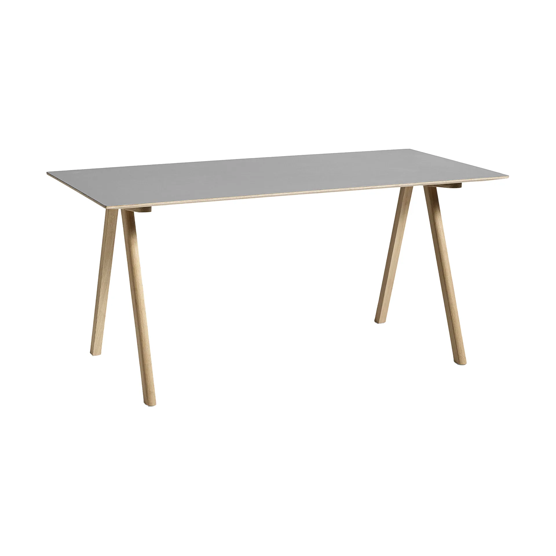 CPH10 2.0 skrivbord 80x160 cm, Grey linoleum-lacquered oak HAY