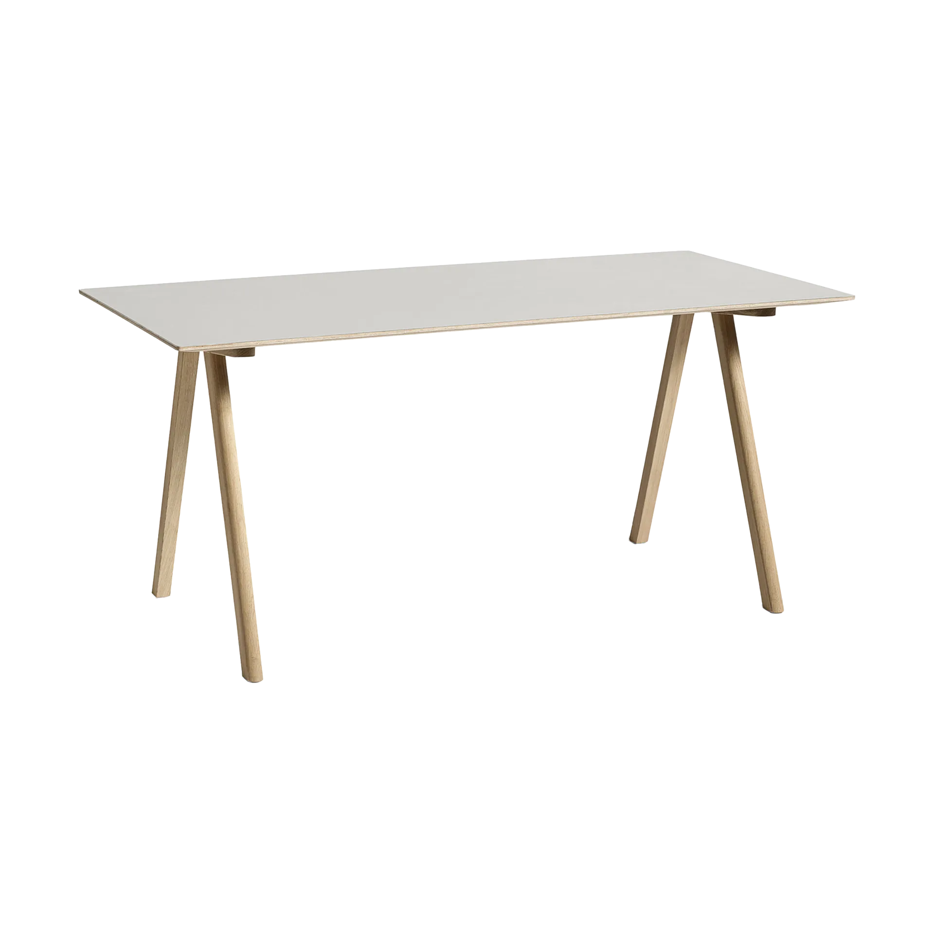 CPH10 2.0 skrivbord 80x160 cm, Off white linoleum-lacq. oak HAY