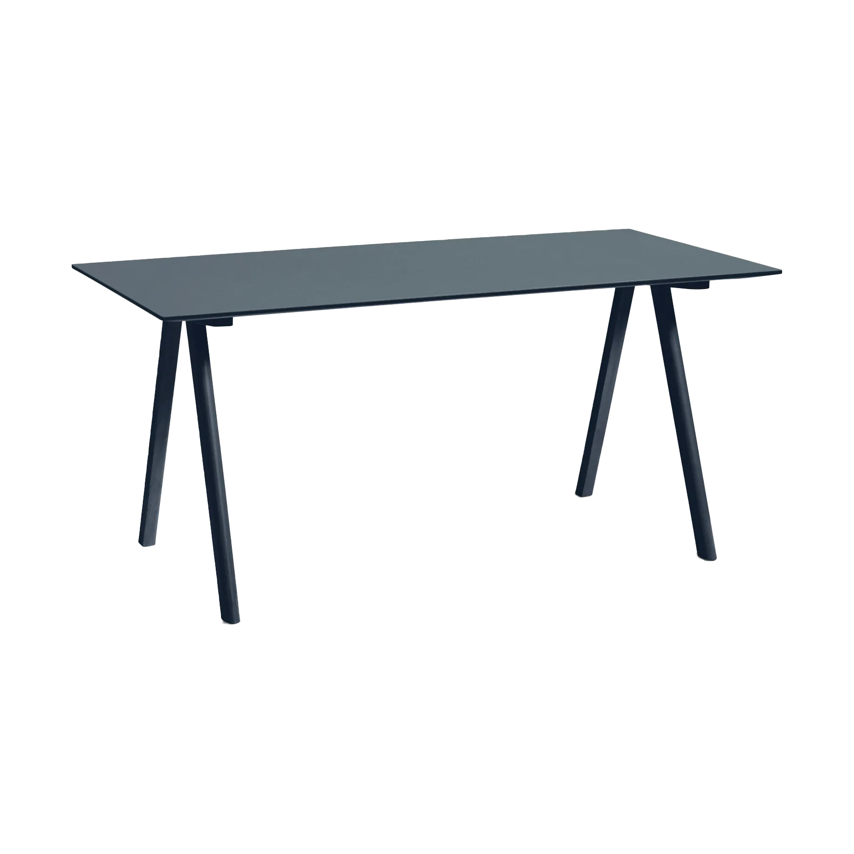 CPH10 2.0 skrivbord 80x160 cm, Smokey blue linoleum-deep blue HAY