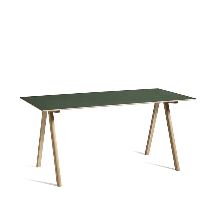 CPH10 skrivbord - green linoleum, ekstativ vattenbaserad lack - HAY