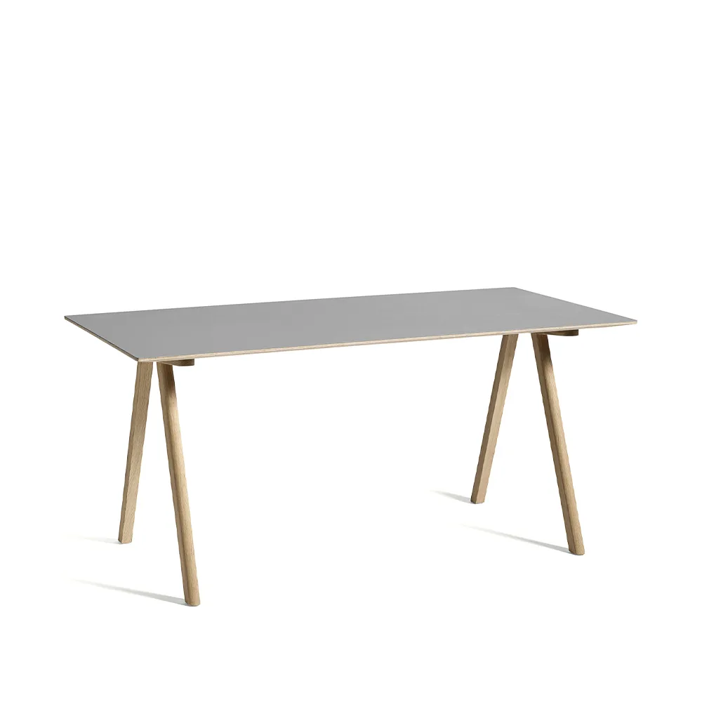 CPH10 skrivbord, Grey linoleum-ekstativ  HAY