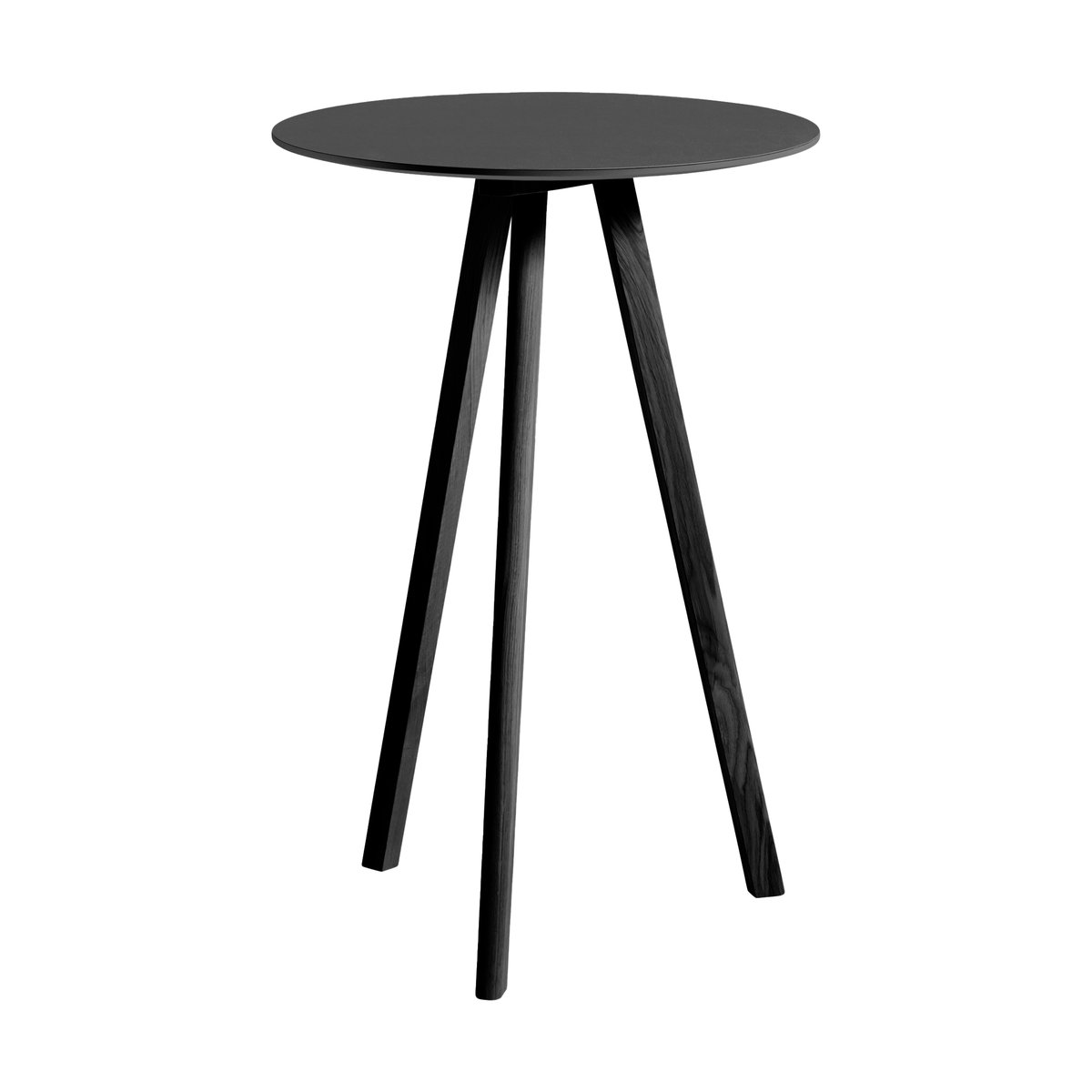 HAY CPH20 2.0 barbord o70 cm Black linoleum-lacquered oak