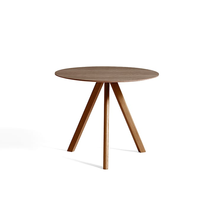 CPH20 Round matbord - water-based lacquered walnut, ø90cm - HAY