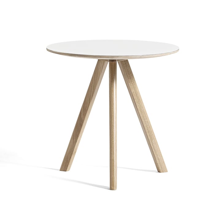 CPH20 sidobord, white laminate, såpat ekstativ HAY