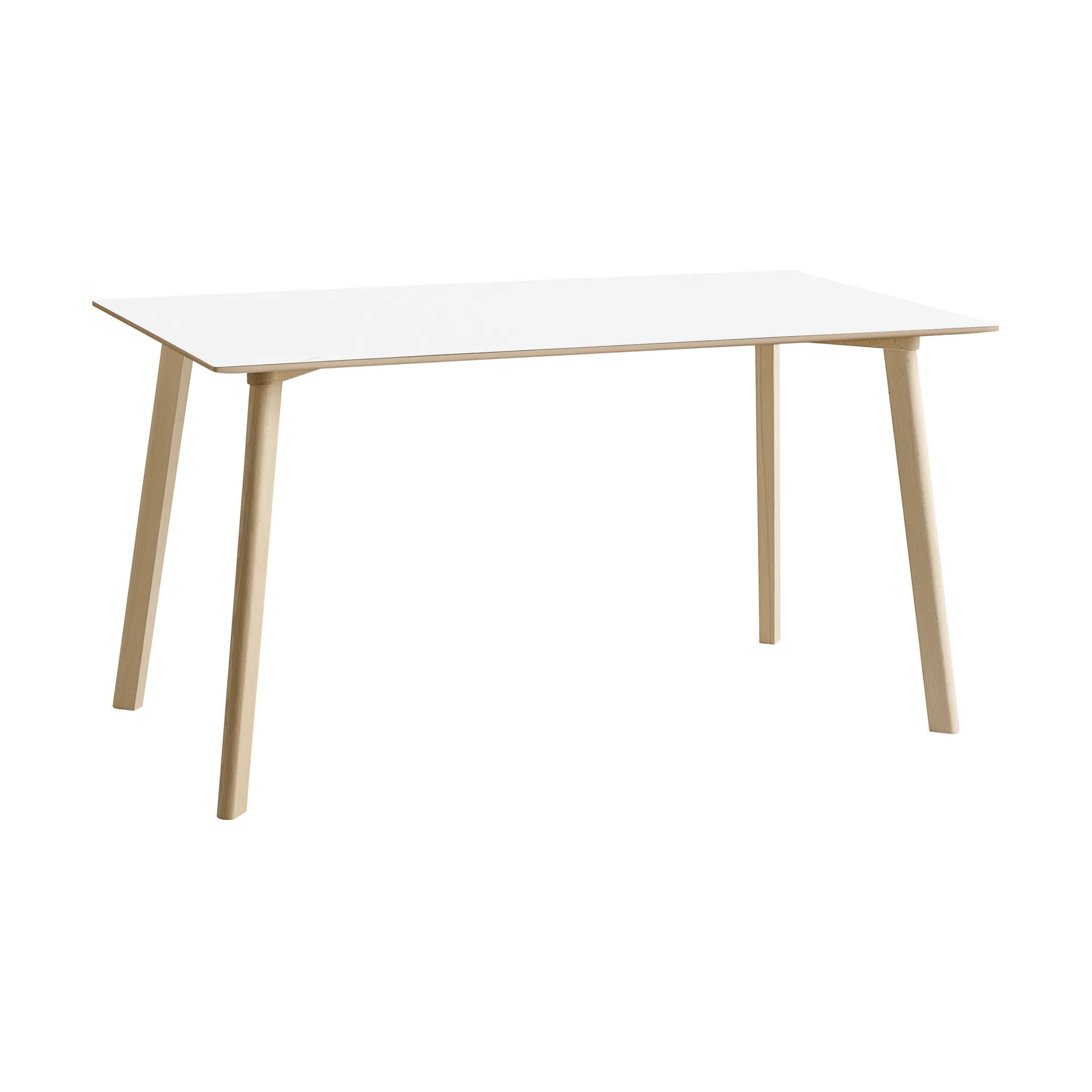 CPH210 Deux 2.0 bord 75x140 cm, Pearl white-untreated beech HAY
