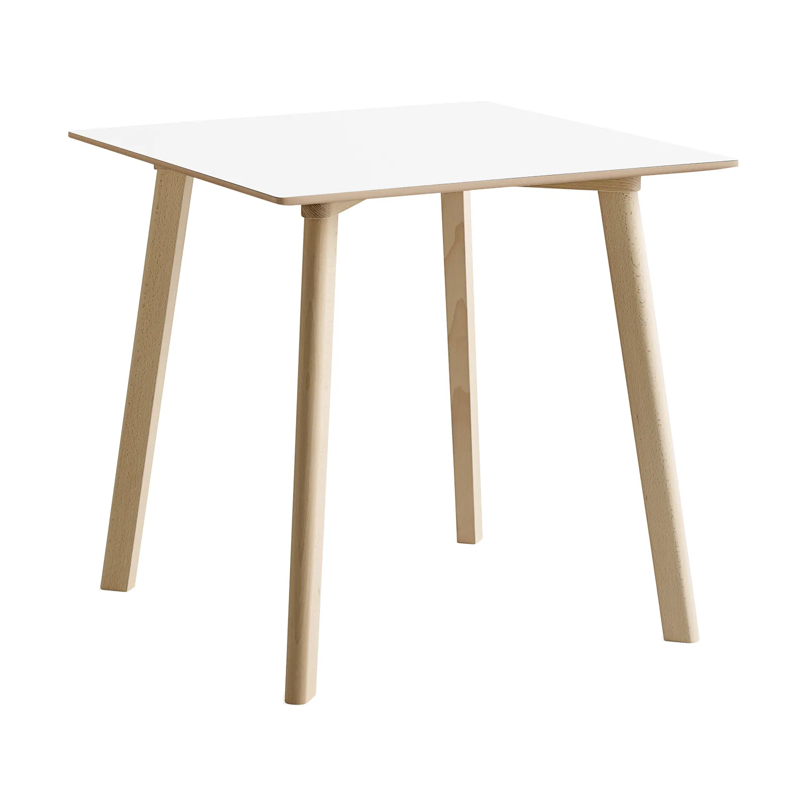 CPH210 Deux 2.0 bord 75x75 cm, Pearl white-untreated beech HAY