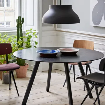 CPH25 matbord - black linoleum, såpat ekstativ - HAY