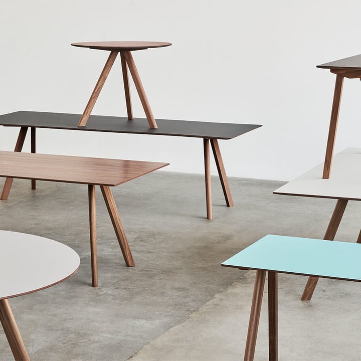 CPH25 matbord, Walnut-valnötstopp-Ø140 cm HAY