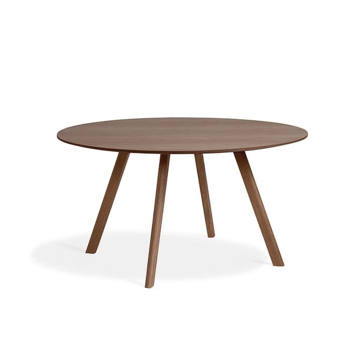 CPH25 matbord - water-based lacquered walnut, valnötstopp, ø140 cm - HAY