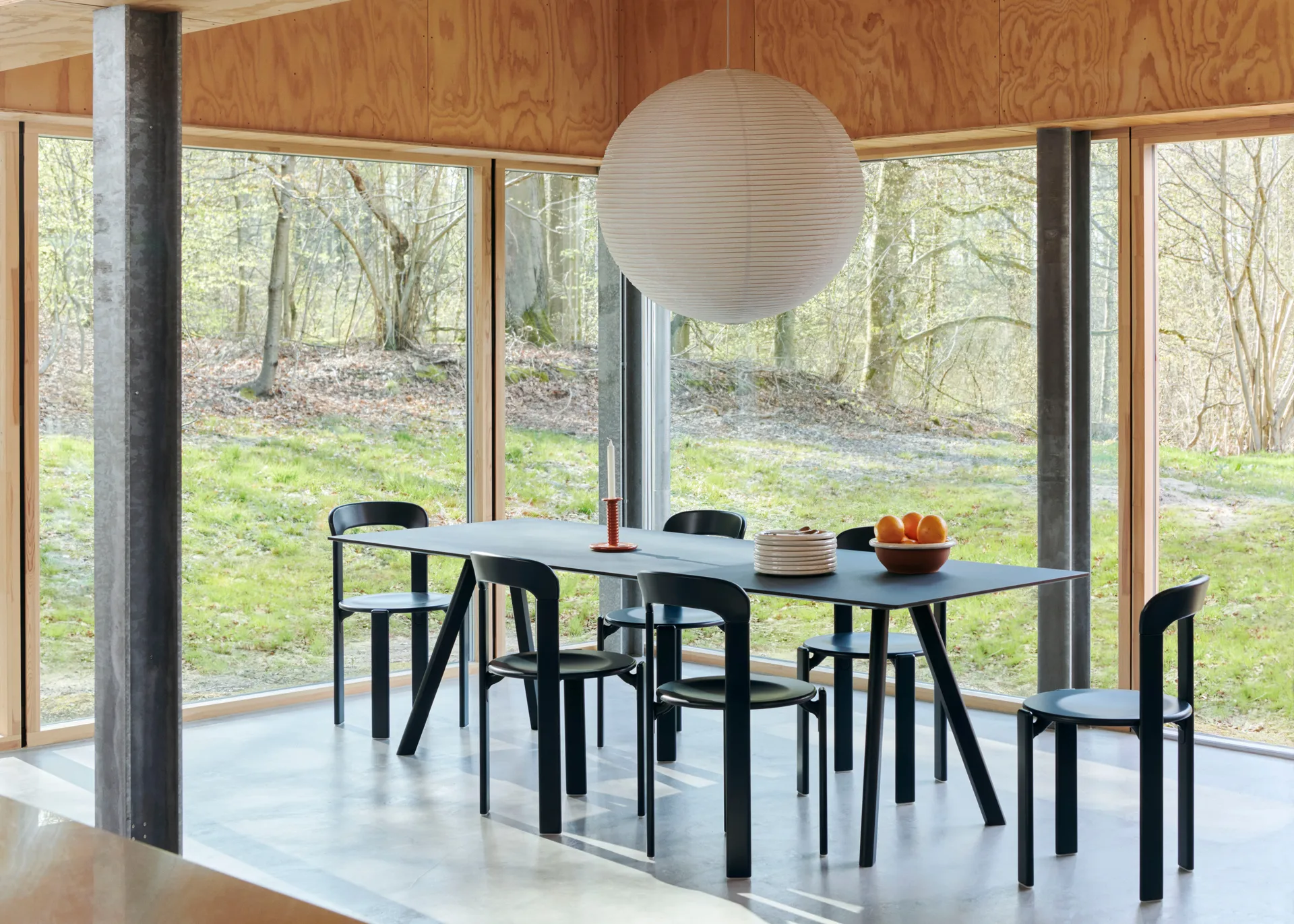 CPH30 2.0 matbord 90x200 cm, Vit laminat-lackerad ek HAY