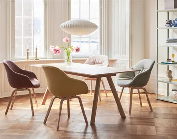 CPH30 2.0 matbord 90x250 cm - Off white linoleum-lackad ek - HAY