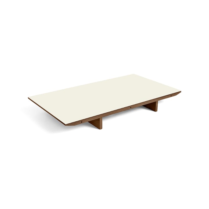 CPH30 Extendable iläggsskiva, off white linoleum-90cm-valnötsram  HAY