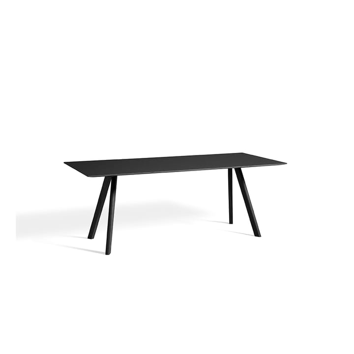 CPH30 Extendable matbord, 160 cm - Black linoleum-svartlackad ek. - HAY