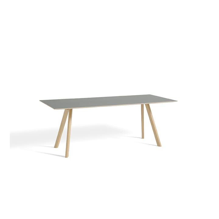 CPH30 Extendable matbord, 160 cm - grey linoleum, ekstativ vattenbaserad lack.  - HAY