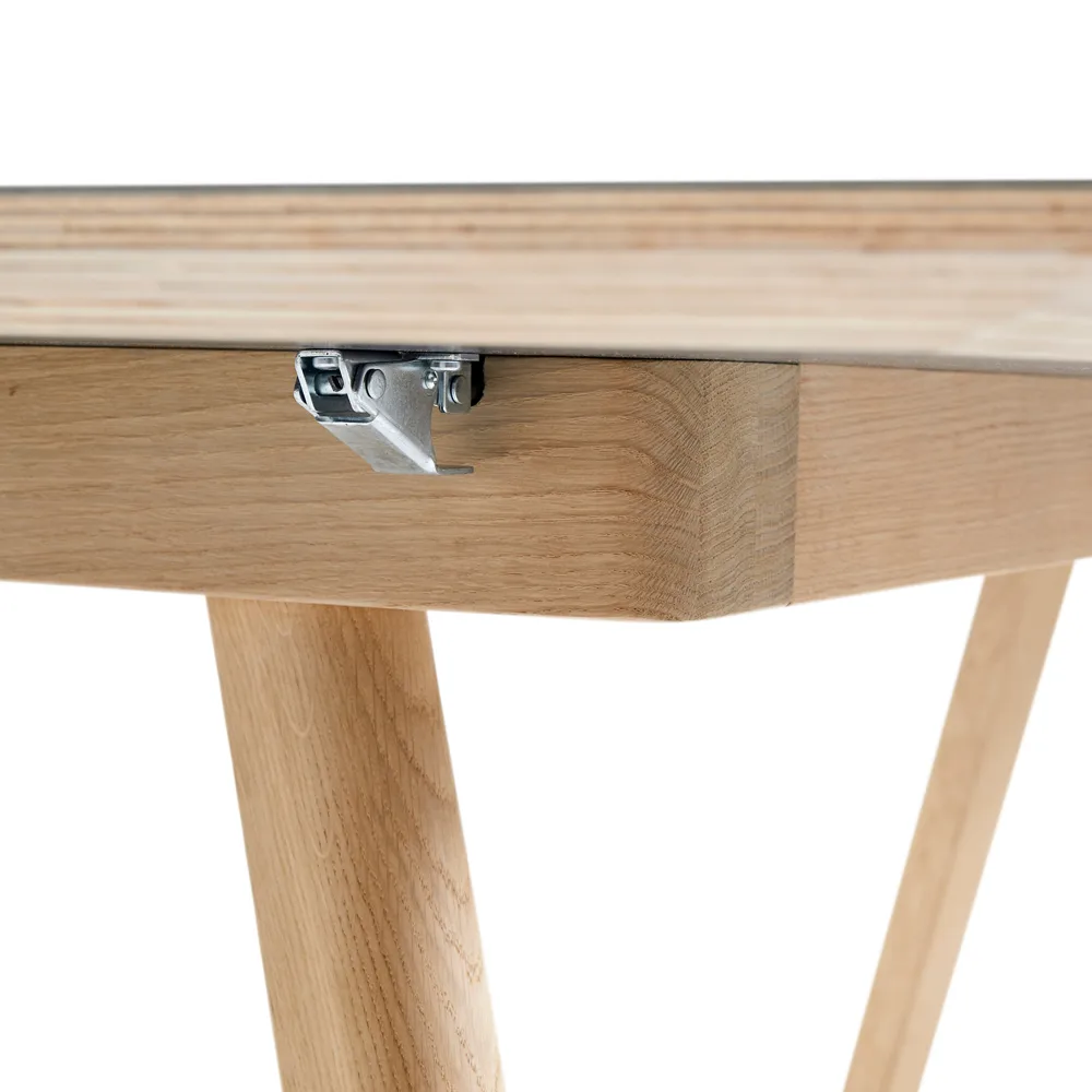 CPH30 Extendable matbord 200 cm, black oak-ekstativ svart  HAY