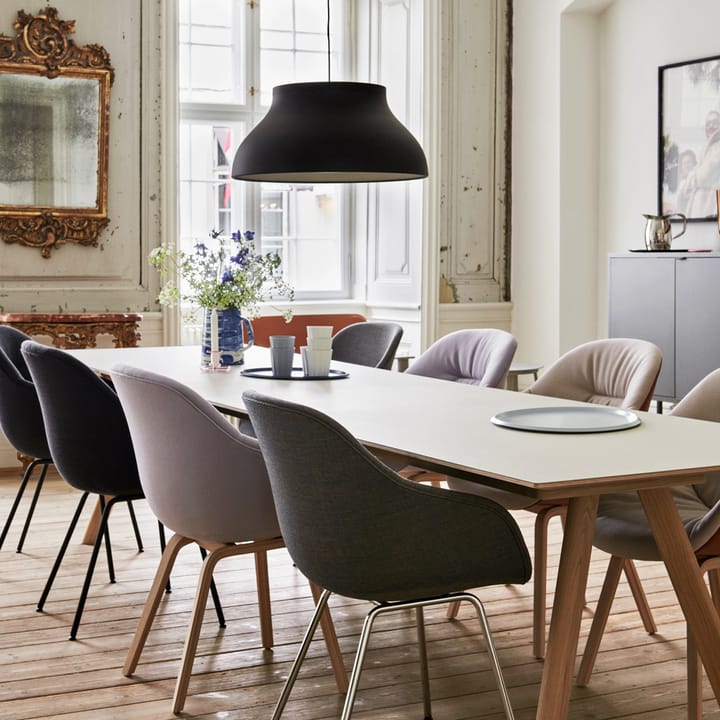 CPH30 Extendable matbord 200 cm - black oak-ekstativ svart  - HAY