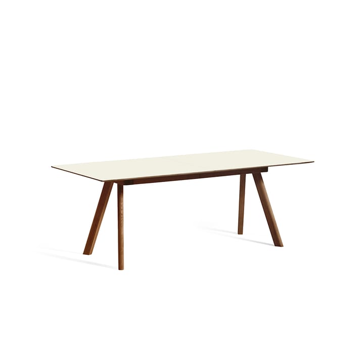 CPH30 Extendable matbord 200 cm - off white linoleum, valnötsstativ vattenbaserad lack - HAY