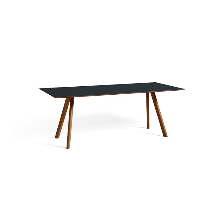 CPH30 matbord 200 cm, Dark grey linoleum-walnut HAY