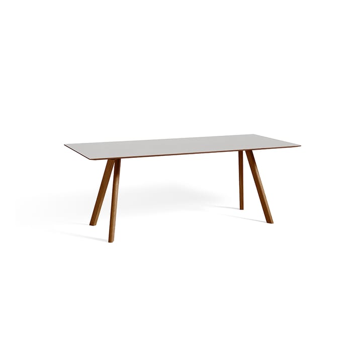 CPH30 matbord 200 cm, Pebble grey linoleum-walnut HAY