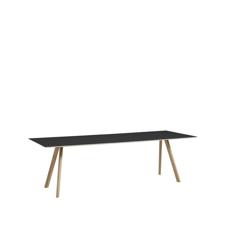 CPH30 matbord, 250 cm - black linoleum, såpat ekstativ - HAY