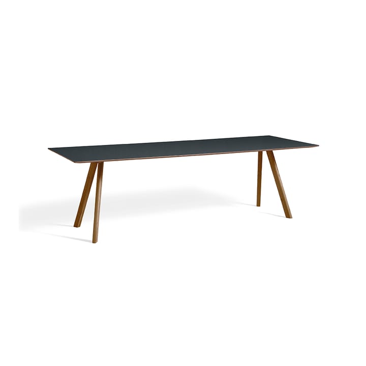 CPH30 matbord, 250 cm - dark grey linoleum, valnötsstativ vattenbaserad lack - HAY