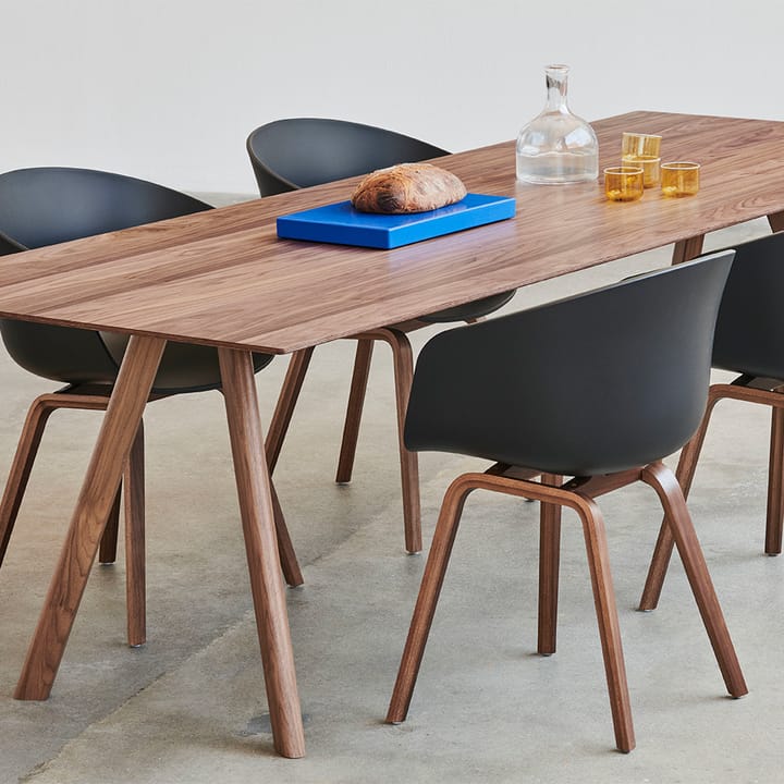CPH30 matbord, 250 cm - water-based lacquered walnut, valnötstopp, valnötsstativ - HAY