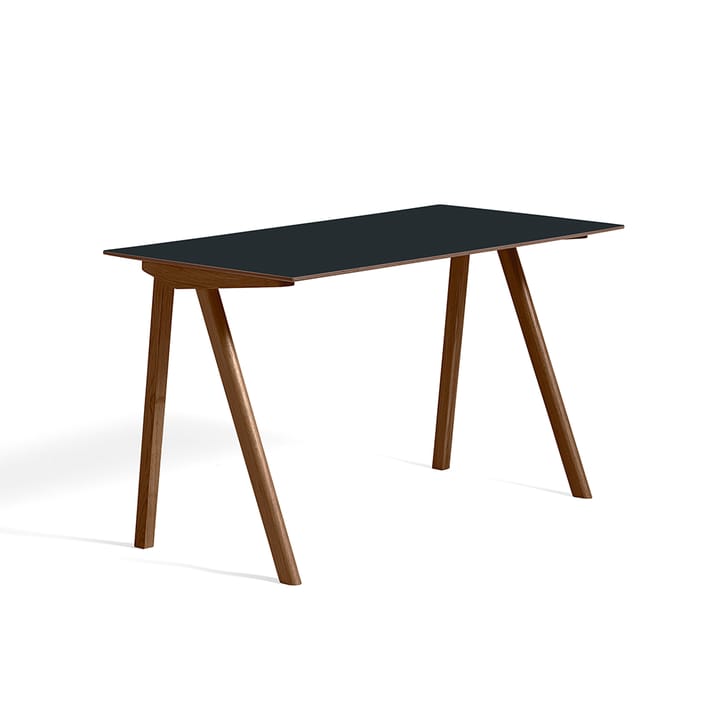 CPH90 skrivbord, Dark grey linoleum-walnut HAY