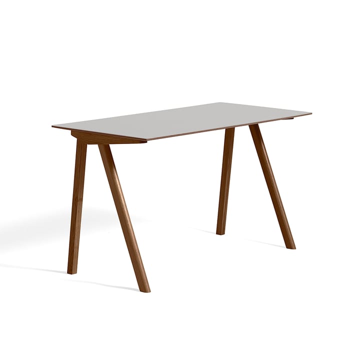 CPH90 skrivbord - Pebble grey linoleum-walnut - HAY