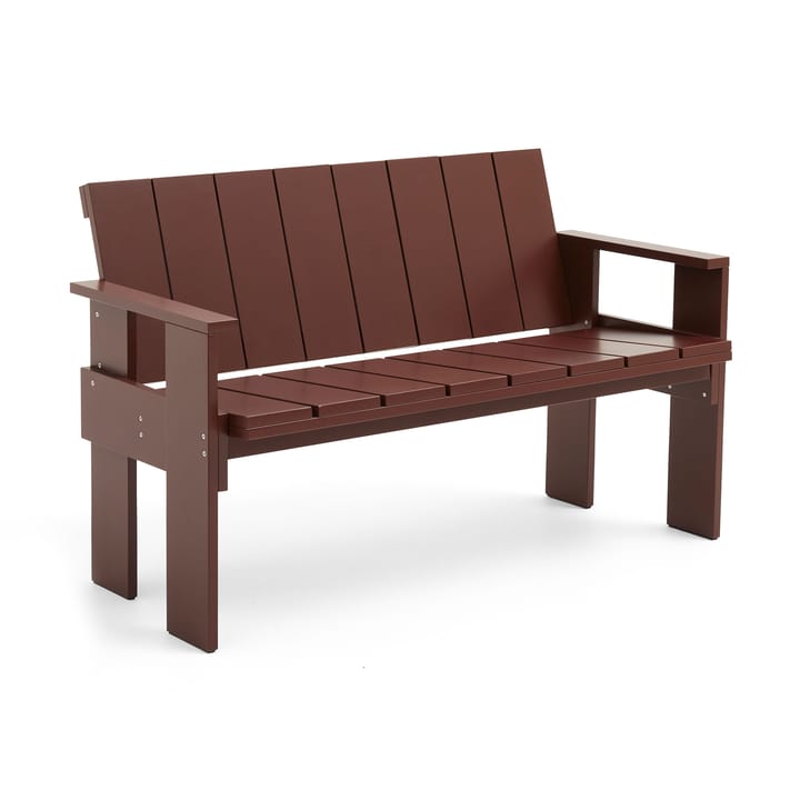 Crate Dining Bench bänk lackad furu - iron red - HAY