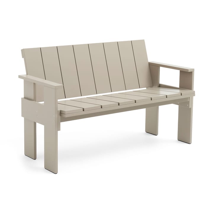 Crate Dining Bench bänk lackad furu - London fog - HAY