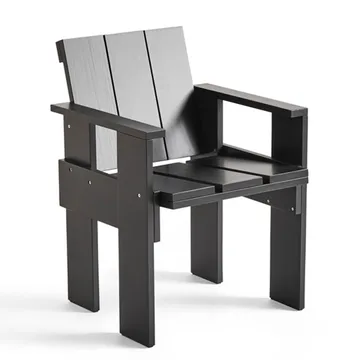 Crate Dining Chair karmstol - Black - HAY