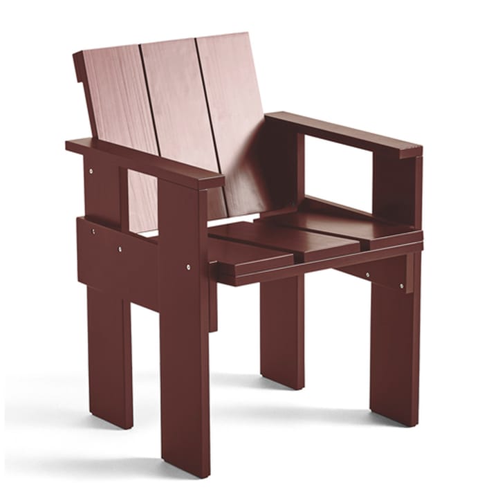 Crate Dining Chair karmstol lackad furu - Iron red - HAY