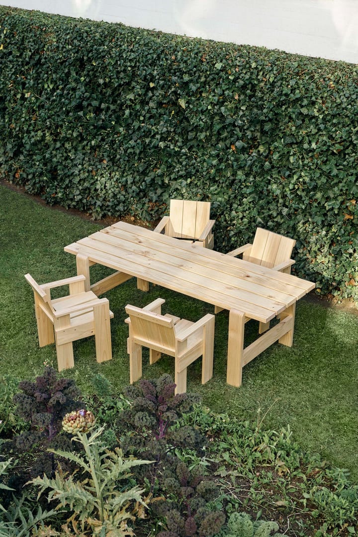 Crate Dining Chair karmstol lackad furu, Water-based lacquered pinewood HAY