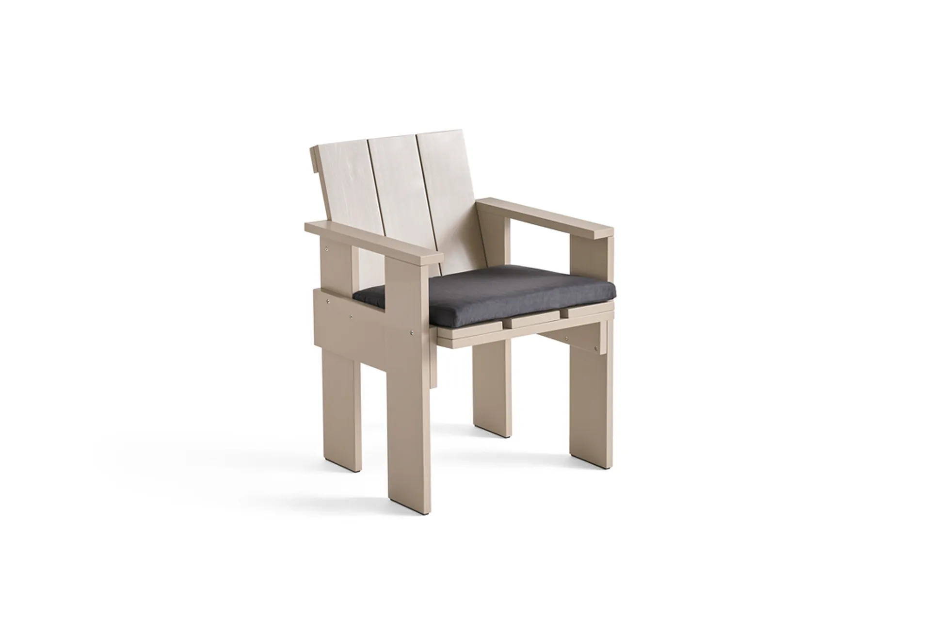 Crate Dining Chair karmstol, London fog HAY