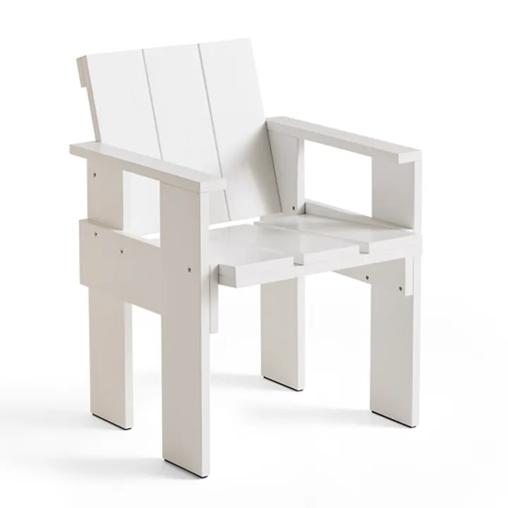 Crate Dining Chair karmstol - White - HAY