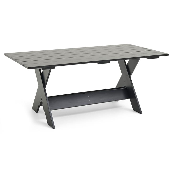Crate Dining Table bord 180x89,5 cm lackad furu - Black - HAY